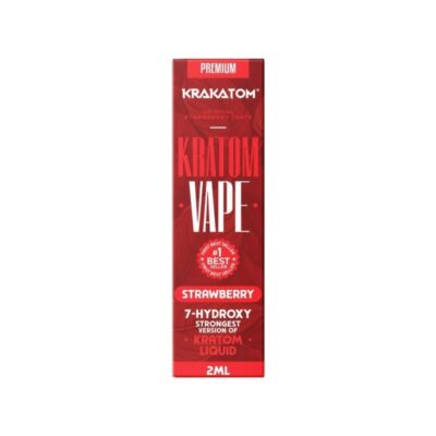 Krakatom - 7-Hydroxy Kratom Vape - Strawberry